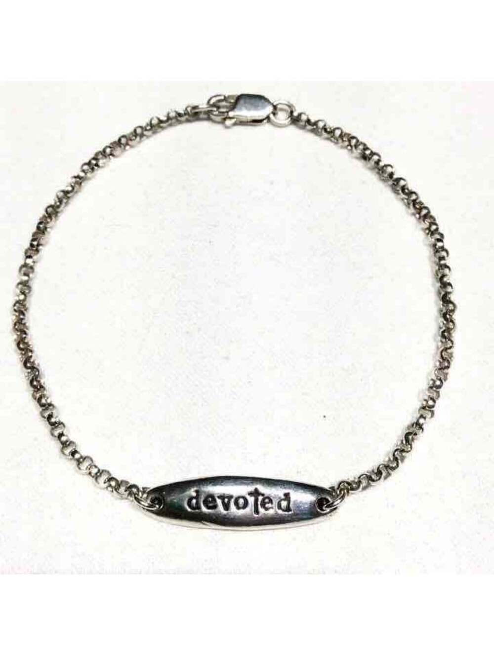 DEVOTED LOVE Charm Sterling bracelet